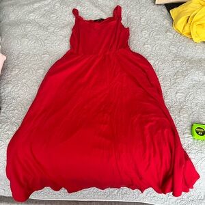 Quince tencel fit and flare dress